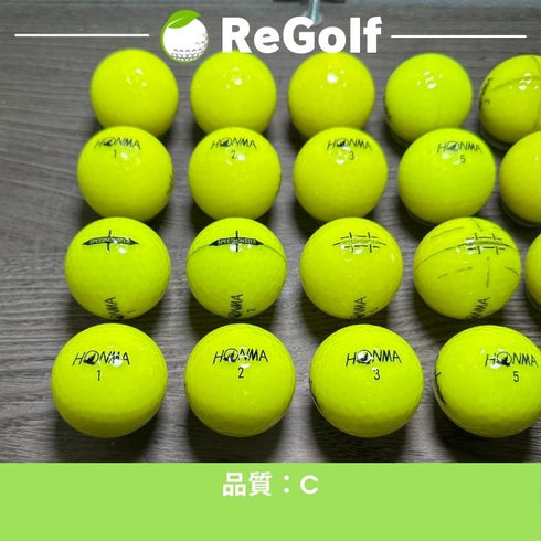 【中古】 ロストボール 本間ゴルフ ホンマ スピードモンスター イエロー 年式混合 20球 Cランク ゴルフボール リゴルフ